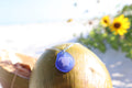Sea Turtle Coastal Boho Sea Glass Necklace l Laser Engraved